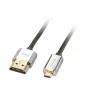 Lindy 1m CROMO schlank High Speed HDMI auf Micro HDMI Kabel mit Ethernet