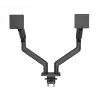 Manhattan TV- & Monitorhalterung für den Schreibtisch, voll beweglich, Federarm, 2 Bildschirme, 13–45 Zoll, Schwarz