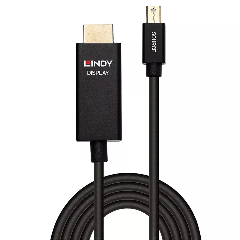 Lindy 2m Active Mini DisplayPort to HDMI Kabel with HDR
