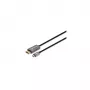 Manhattan USB-C zu DisplayPort 1.4 Kabel, 8K@60Hz, 3m, Stecker auf Stecker, nicht bidirektional, Schwarz, drei Jahre Garantie