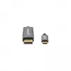 Manhattan USB-C zu DisplayPort 1.4 Kabel, 8K@60Hz, 3m, Stecker auf Stecker, nicht bidirektional, Schwarz, drei Jahre Garantie