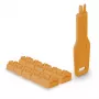 Port-Blocker Lindy RJ45 Port Locks Orange 10x + 1 Schlüssel