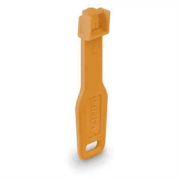 Port-Blocker Lindy RJ45 Port Locks Orange 10x + 1 Schlüssel