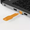 Port-Blocker Lindy RJ45 Port Locks Orange 10x + 1 Schlüssel