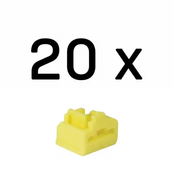 Port blocker Lindy RJ-45 Port Blocker ohne Schlüssel 20er-Pack Gelb