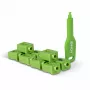 Port-Blocker-Set Lindy SFP Port Locks Grün 10 Stück + 1 Schlüssel, kompatibel mit SFP, 20×74,5×5,9 mm