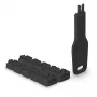 Port-Blocker-Set Lindy RJ45 Port Locks Schwarz — 10 Stück + 1 Schlüssel, kompatibel mit RJ-45-Anschlüssen