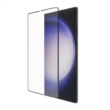 dbramante1928 Eco-Shield Samsung Galaxy S23 Ultra Schwarz Randstaub Kratzfester Displayschutz aus gehärtetem Glas