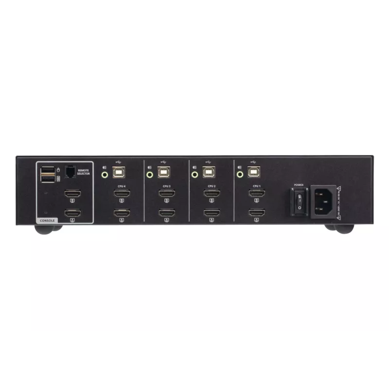 ATEN 4-Port USB HDMI Dual Display Secure KVM Switch 4K Ultra HD