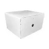 Tragbarer Geräte-Management-Schrank LEBA NoteBox 16 mit Schlüsselschloss, USB-C-Anschlüssen, 12 W pro Gerät, USB 2.0, Wand- oder Tischmontage, weiß