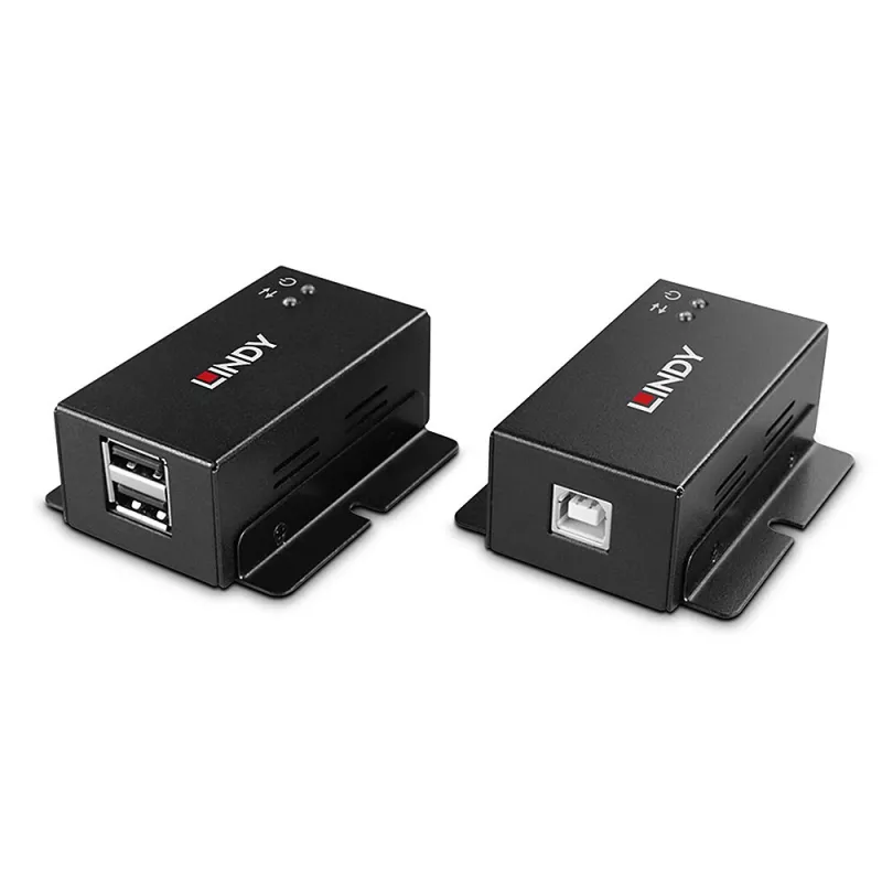 Netzwerk-Sender & -Empfänger Lindy 50m 2 Port USB 2.0 Cat. 6 Extender