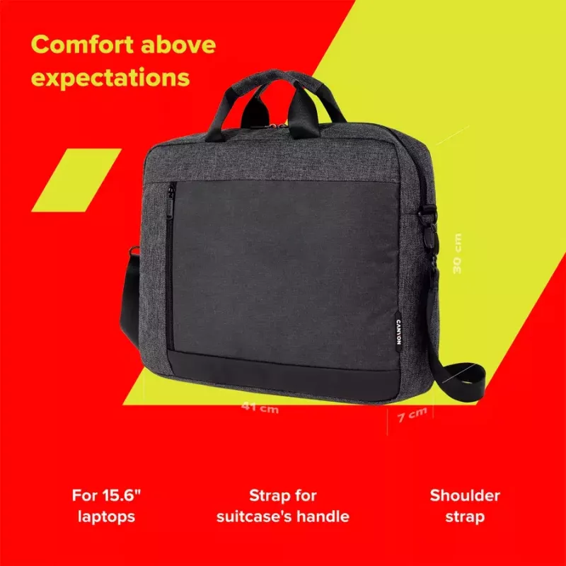 CANYON Laptop-Sleeve B-5 für 15,6-Zoll-Laptops, schwarz