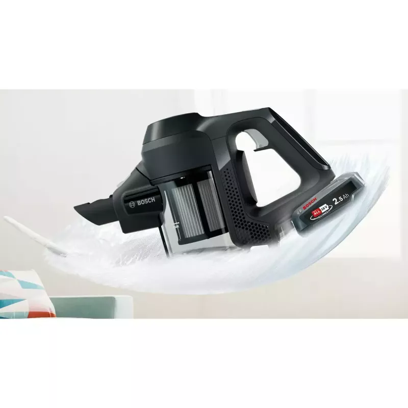Bosch Serie 6 BBS611BSC Stabstaubsauger/elektrischer Besen 2-in-1-Stabstaubsauger Batterie Trocken Beutellos Schwarz 2,5 Ah