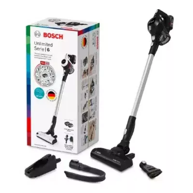 Bosch Serie 6 BBS611BSC Stabstaubsauger/elektrischer Besen 2-in-1-Stabstaubsauger Batterie Trocken Beutellos Schwarz 2,5 Ah