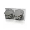 ICY BOX IB-MPS4200W-PD Steckdose Typ F + USB A + USB C Weiß