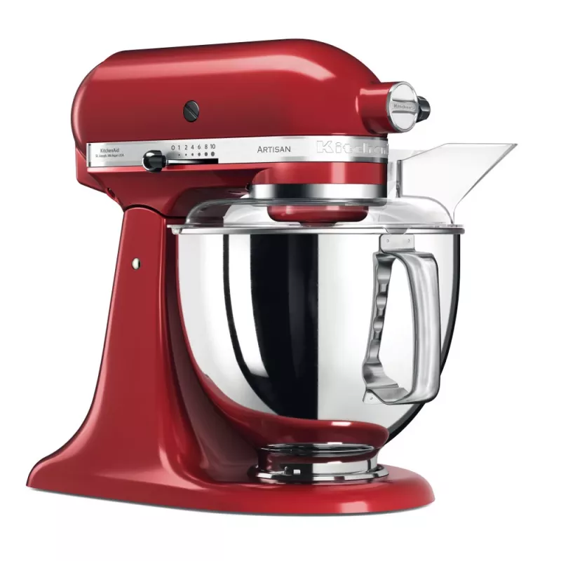 Küchenmaschine KitchenAid Artisan 5KSM175PS — 300 W, 4,8 l Edelstahlschüssel, Rot