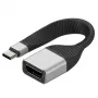 Techly ICOC-USBC-DP12 Videokabel-Adapter 0,131 m USB Type-C DisplayPort Schwarz