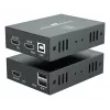 AV-Verlängerungsset (Sender & Empfänger) LEVELONE HVE-8111, 3840x2160, Cat6, USB-A/USB-B, DC 12V (2 Stück)