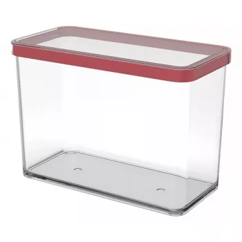 Vorratsdose rotho LOFT 2,1 L rechteckig transparent 100×200×142 mm, Technopolymer