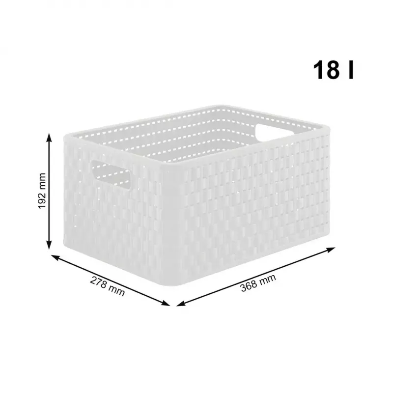 Shelf rotho Country Kunststoff-Regalschrank 3-Schubladen, weiß, 71,2×32,5×37,5 cm, technopolymer, Rollen