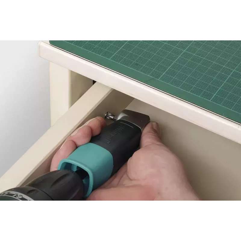 Winkelgetriebe für Schraubendreher Wolfcraft 4688000, Sechskantschaft 6,35 mm, max. Drehmoment 13 N·m, 400 U/min, schwarz