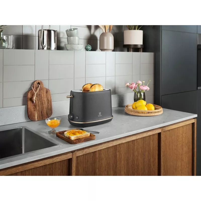 Toaster Electrolux E7T1-6BP 2 Scheiben 980 W Schwarz