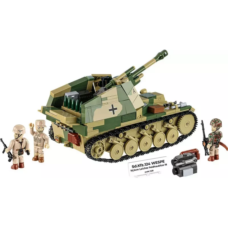 Cobi Blocks SD.KFZ.124 Wespe Modellbausatz, 860 Blöcke