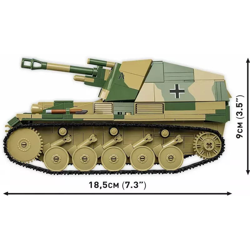 Cobi Blocks SD.KFZ.124 Wespe Modellbausatz, 860 Blöcke