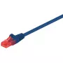 Goobay CAT 6 Patchkabel U/UTP blau 0,5m RJ-45