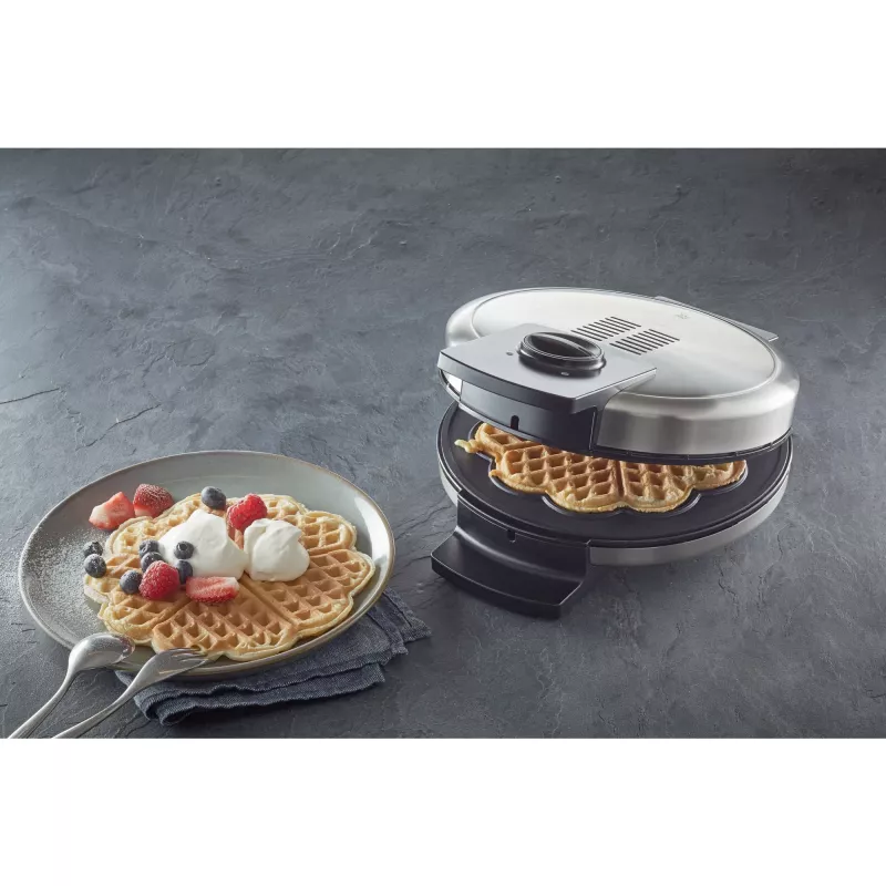 WMF Lono 04.1521.0011 Waffeleisen 5 Waffeln 900 W Schwarz, Chrom