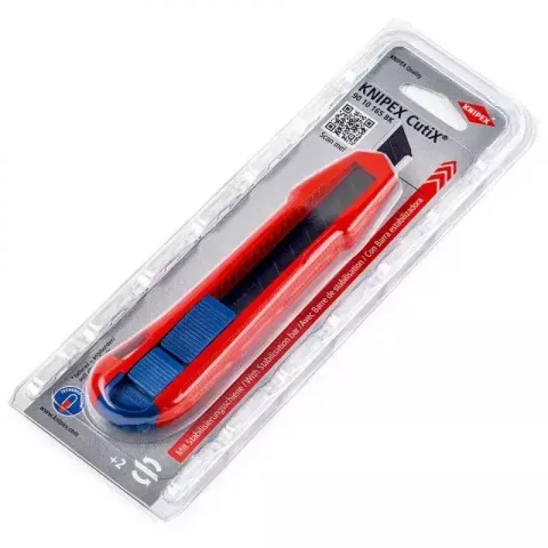 Abbrechklingenmesser Knipex CutiX® Schwarz Blau Rot