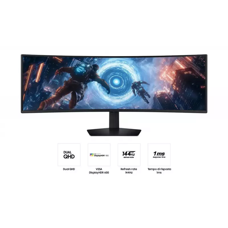 Samsung S49FG912EU Computermonitor 124,5 cm (49 Zoll) 5120 x 1440 Pixel Dual QHD LCD Schwarz