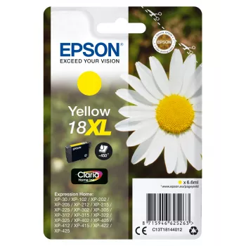 Cartridge Epson 18XL Gelb 450 Seiten Blæk C13T18144012