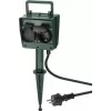 Stromverlängerung Goobay 55943 2m 2 AC-Steckdosen Outdoor Schwarz Grün