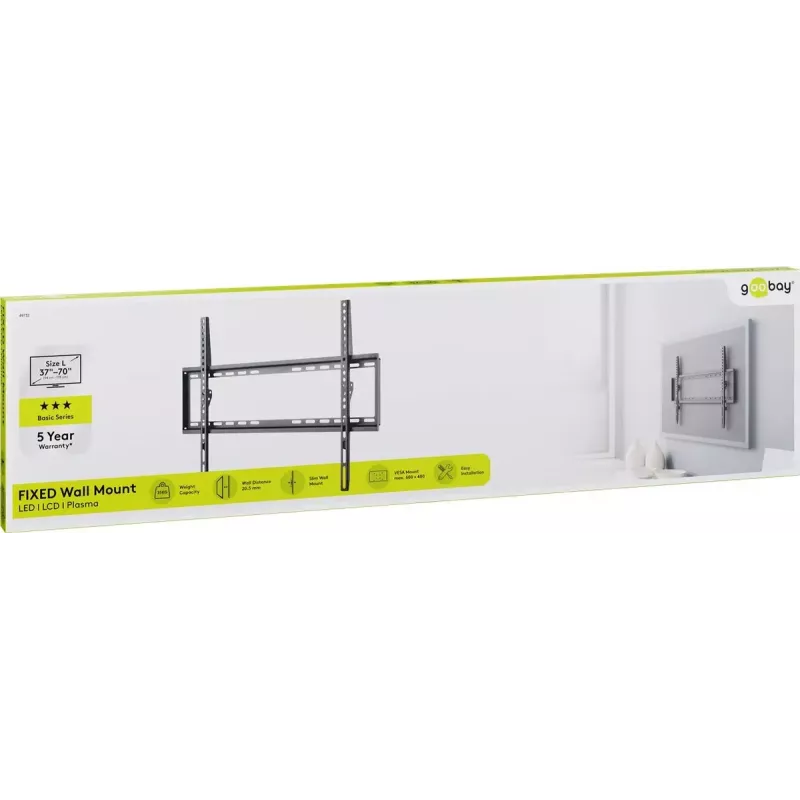 TV-Halterung Goobay 49732 177,8 cm (70 Zoll) Schwarz