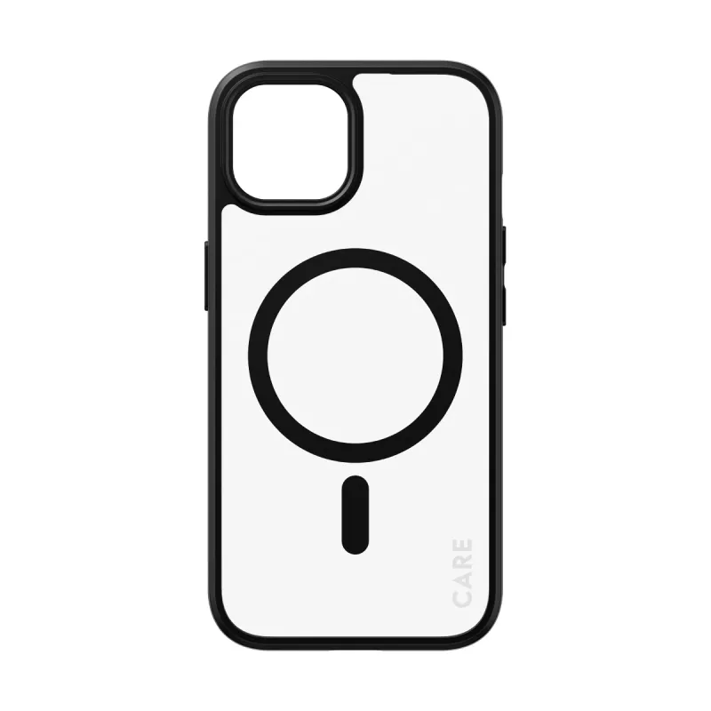 Abdeckung PanzerGlass CARE by Flagship Hülle Transparent Urban Combat Schwarz MagSafe iPhone 15