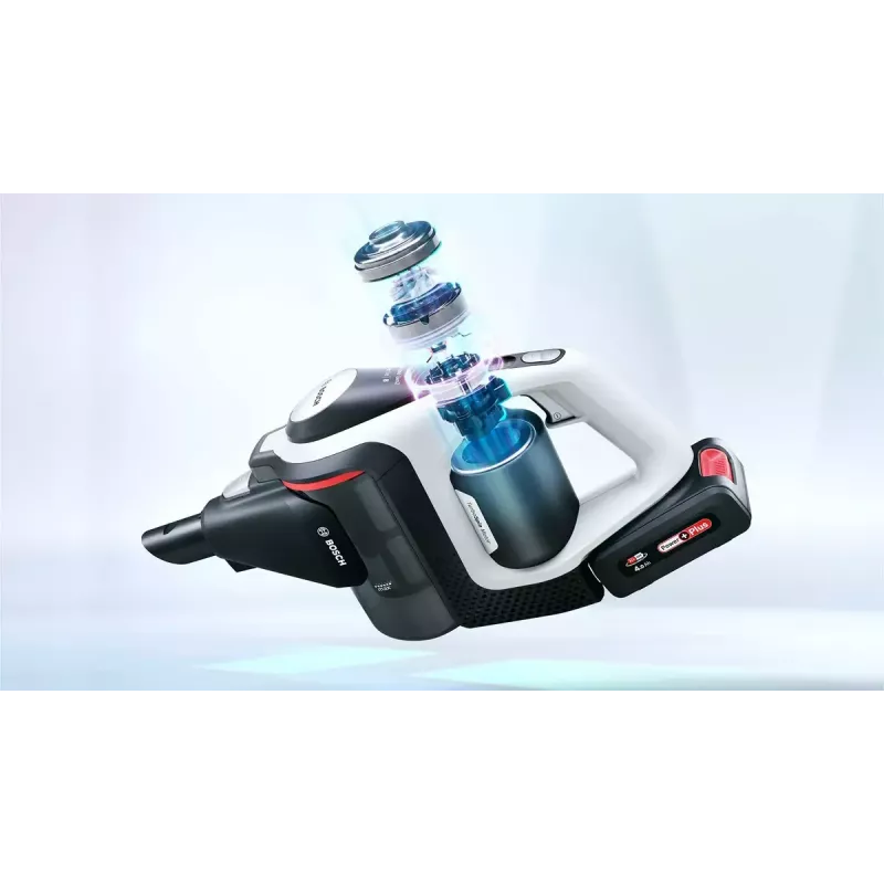 Bosch Serie 8 BBS8214 Akku-Staubsauger/Elektrischer Besen 2-in-1 Akku-Staubsauger Batterie Trocken Beutellos Weiß 4 Ah