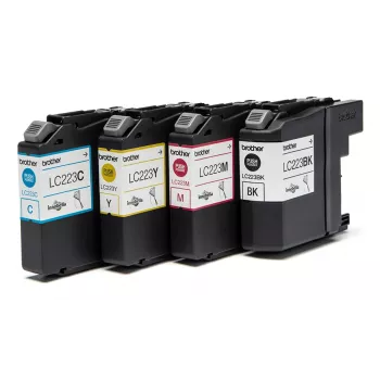 Brother LC223VALBPDR Tintenpatrone 4 Stk. Original Schwarz, Cyan, Magenta, Gelb