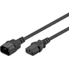 Verlängerungskabel C13 Buchse C14 Stecker 0,5 m Schwarz Goobay
