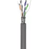 Netzwerkkabel Goobay CAT 5e F/UTP Grau 100m