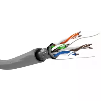 Netzwerkkabel Goobay CAT 5e F/UTP Grau 100m