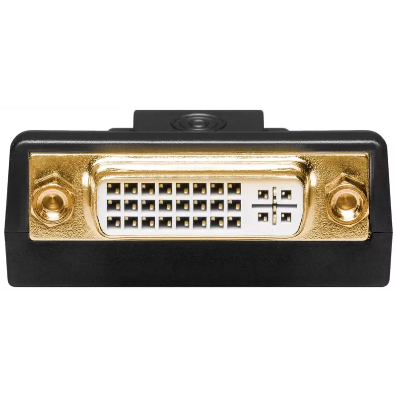 Goobay DisplayPort/DVI-D Adapter 1.1 vergoldet Schwarz