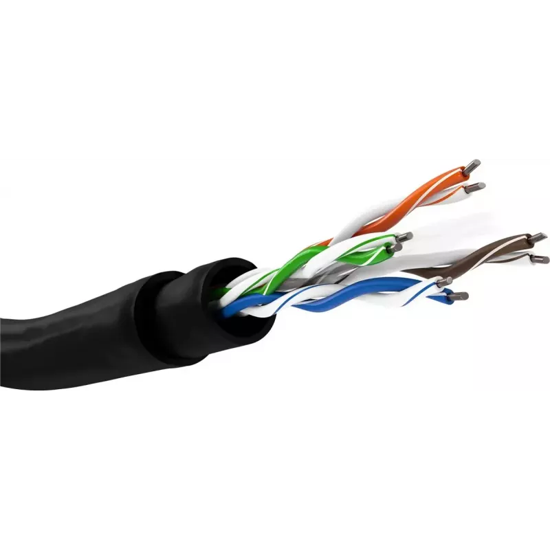 Netzwerkkabel Goobay 94399 U/UTP Cat6 305 m Schwarz