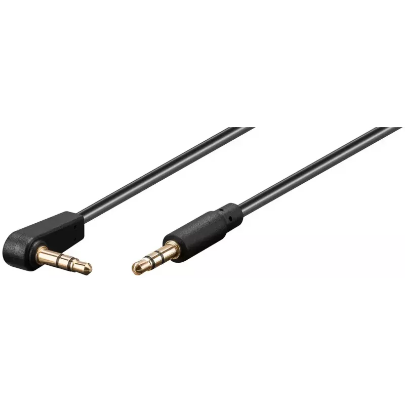 Audiokabel Goobay 67782 0,5 m 3,5 mm Stecker auf Stecker Schwarz