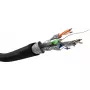 Netzwerkkabel Goobay CAT 6 Outdoor S/FTP 100 m Schwarz