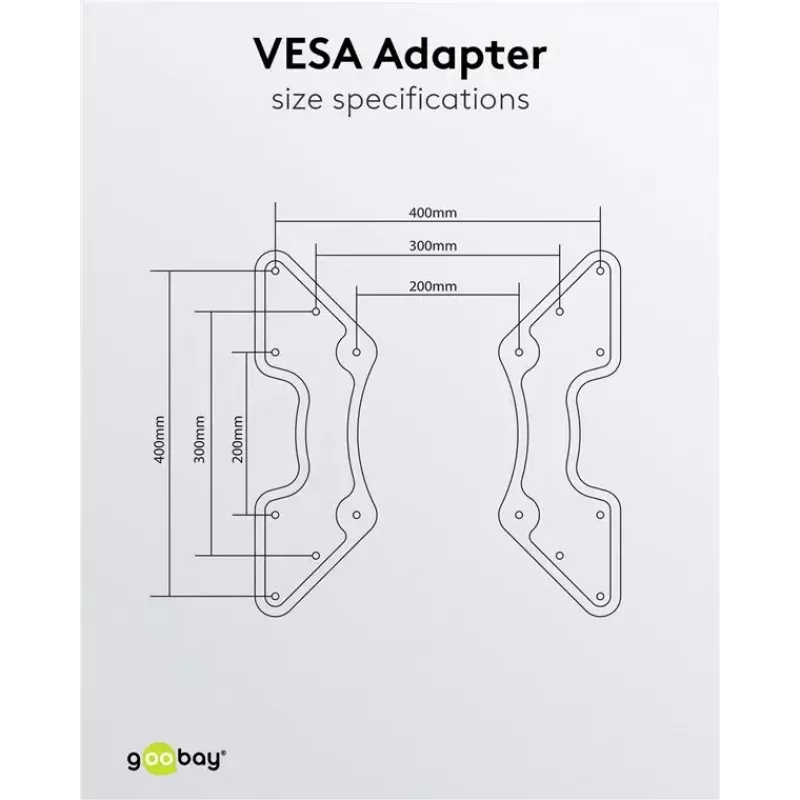 VESA-Adapter für TV-Wandhalterung Goobay 60134