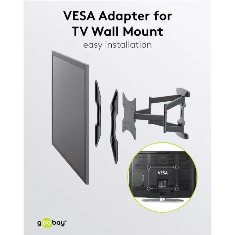 VESA-Adapter für TV-Wandhalterung Goobay 60134