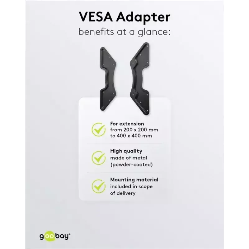 VESA-Adapter für TV-Wandhalterung Goobay 60134