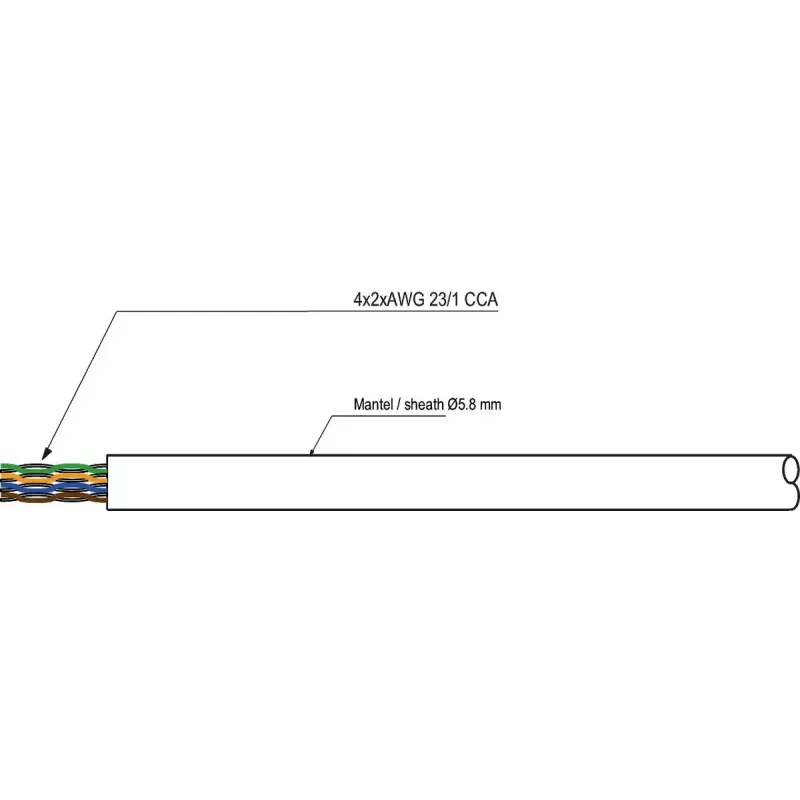 Netzwerkkabel Goobay 94965 U/UTP Cat6 100 m Grau