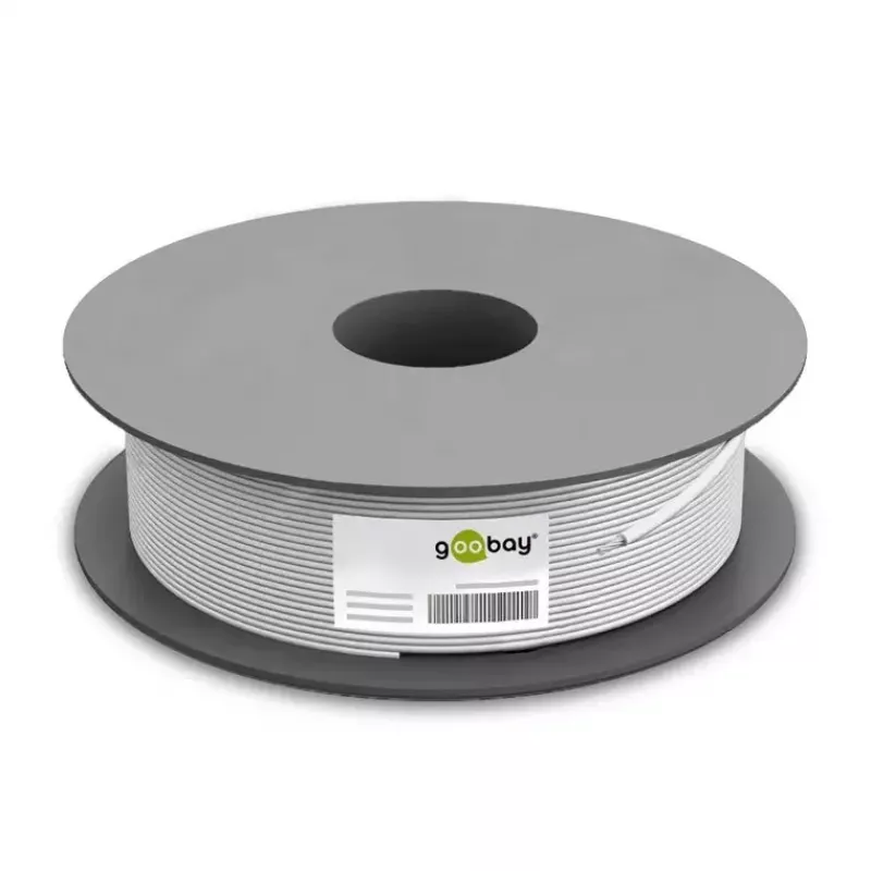 Goobay CAT 6 Netzwerkkabel S/FTP PiMF weiß 100m